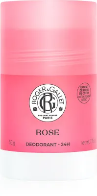 Roger & Gallet Rose - Дезодорант в стике без добавления соли алюминия, обеспечивающий 24-часовую защиту, 50 г