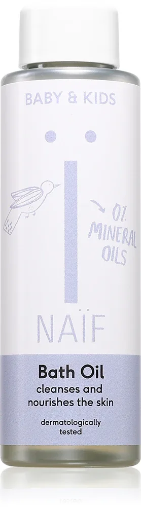 Naif Baby & Kids Bath Oil - Молочное масло для ванны для младенцев и детей, 100 мл