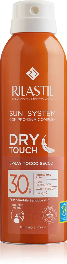 Rilastil Sun System Dry Touch - Защитный спрей для загара SPF 30, 200 мл