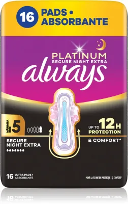 Always Platinum Night Extra Size 5 - Ночные прокладки, 16 шт