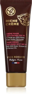 Yves Rocher Riche Créme - Крем для рук от пигментных пятен SPF 30, 50 мл