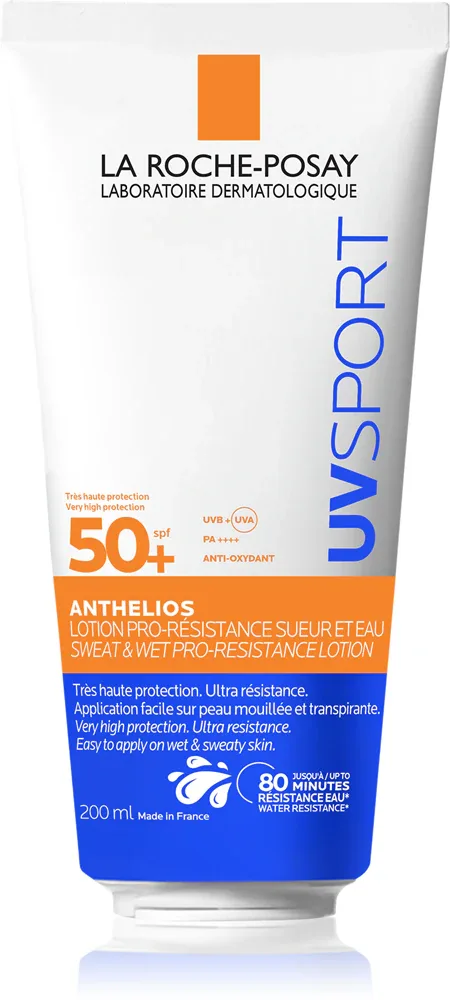 La Roche-Posay Anthelios UV Sport Sweat & Wet Pro-Resistance Lotion - Водостойкий защитный крем для спортсменов SPF 50+, 200 мл