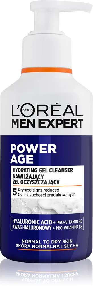 L’Oréal Paris Men Expert Power Age - Увлажняющий очищающий гель для мужчин, 260 мл