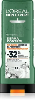L’Oréal Paris Men Expert Derma Control - Гель для душа для мужчин с проблемной и жирной кожей, 400 мл