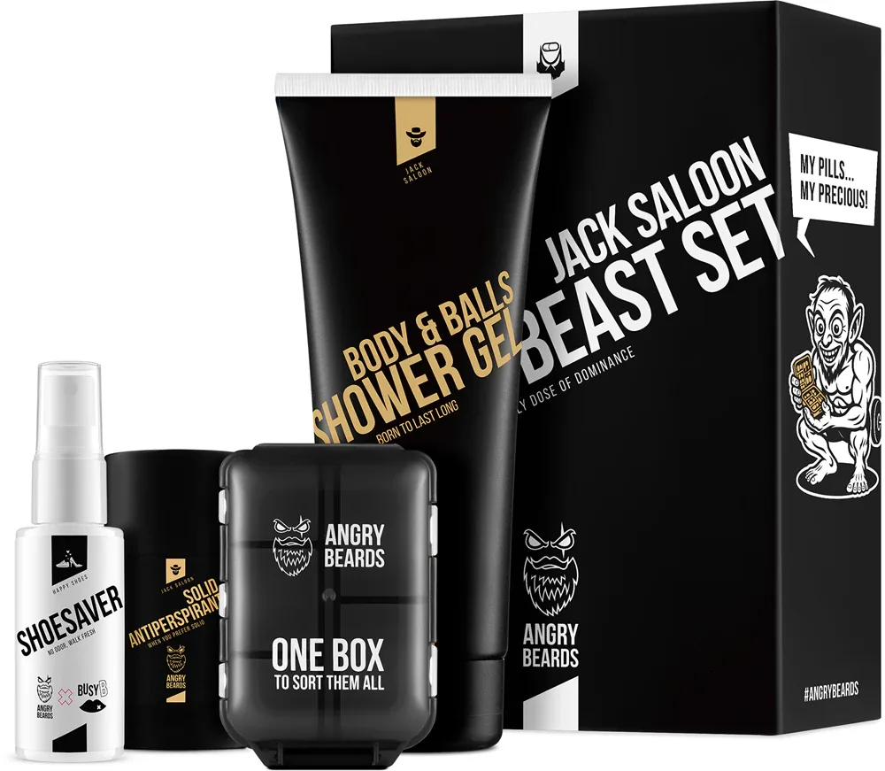 Angry Beards Jack Saloon Active Beast Set - набор для спортсменов, 1 шт