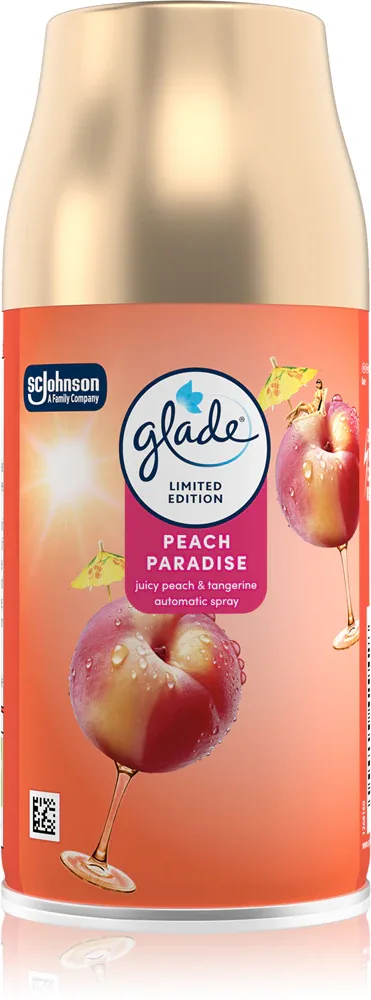 GLADE Automatic Peach Paradise - Автоматический освежитель воздуха, наполнение, 269 мл