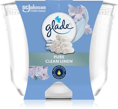 GLADE Pure Clean Linen - Ароматическая свеча, 204 г