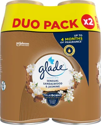 GLADE Automatic Sensual Sandalwood & Jasmine - Автоматический освежитель воздуха DUO наполнение DUO, 2 мл