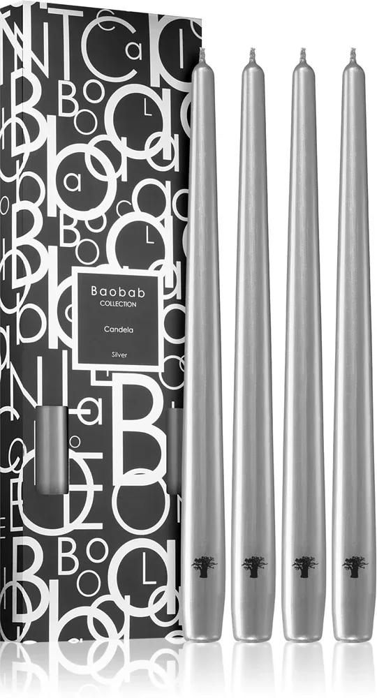 Baobab Collection Candela Silver - свеча, 4 шт