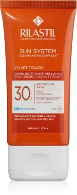 Rilastil Sun System Velvet Touch - Защитный крем для лица SPF 30, 50 мл