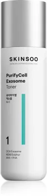 SKINSOO PurifyCell Exosome Toner - Смягчающий тоник для регулирования себума, 200 мл