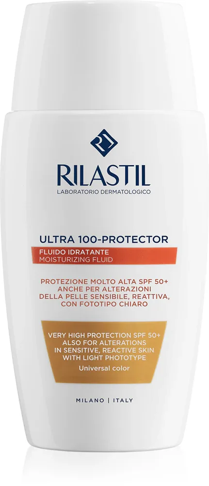 Rilastil Ultra 100-Protector - Защитный тонизирующий флюид для лица SPF 50+, 50 мл