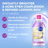 NIVEA Luminous Skin Glow - Очищающий мицеллярный лосьон с эффектом сияния, 400 мл — фото 2