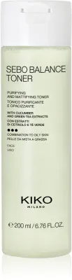 KIKO Milano Sebo Balance - Матирующий тоник для жирной и комбинированной кожи, 200 мл