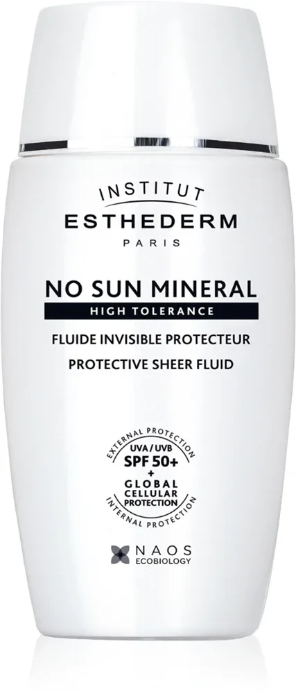 Institut Esthederm No Sun Mineral Fluid - Защитный флюид для чувствительной и аллергической кожи SPF 50+, 40 мл