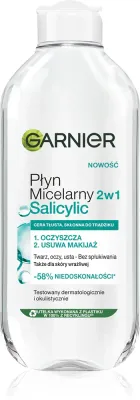 Garnier Salicylic Micellar Cleansing Water - Очищающий мицеллярный раствор с салициловой кислотой, 400 мл