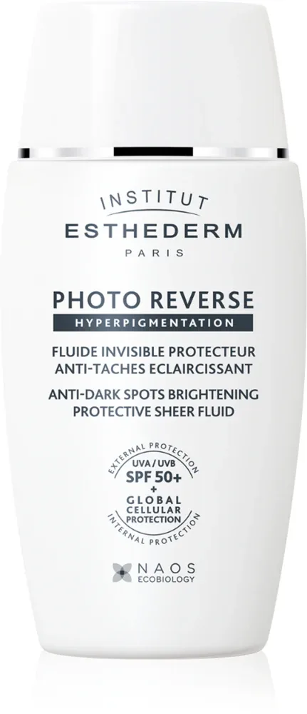 Institut Esthederm Photo Reverse Hyperpigmentation - Защитный флюид против пигментации кожи SPF 50+, 40 мл