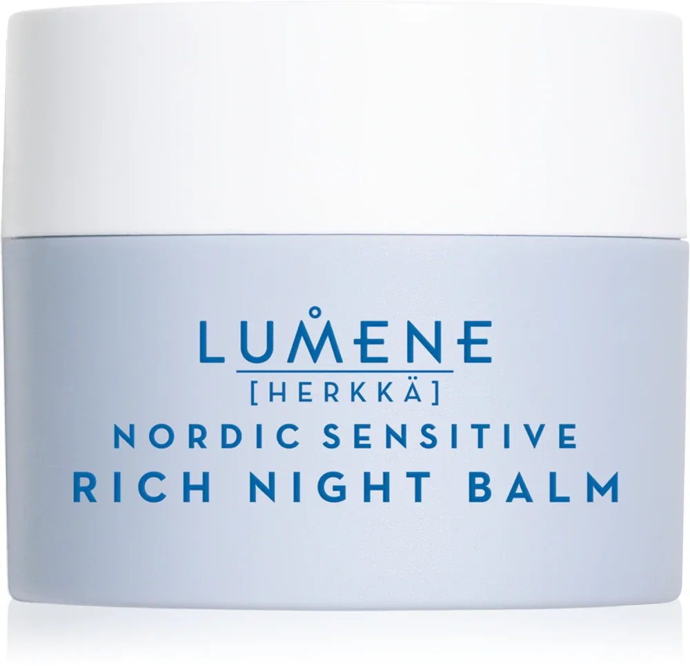 Lumene Nordic Sensitive [HERKKÄ] Rich Night Balm - Смягчающий ночной бальзам для чувствительной кожи, 50 мл
