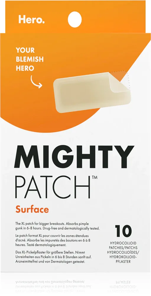 Hero Cosmetics Mighty Patch XL - Пластыри для проблемной кожи, 10 шт