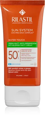 Солнцезащитная эмульсия для лица Rilastil Sun System Water Touch, для жирной кожи, 50 мл