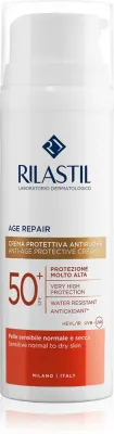 Солнцезащитный крем для лица Rilastil Age Repair SPF 50+, против старения, 50 мл