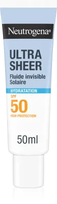 Солнцезащитный флюид для лица Neutrogena Ultra Sheer Hydratation SPF 50, увлажняющий, 50 мл