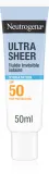 Солнцезащитный флюид для лица Neutrogena Ultra Sheer Hydratation SPF 50, увлажняющий, 50 мл — фото 1