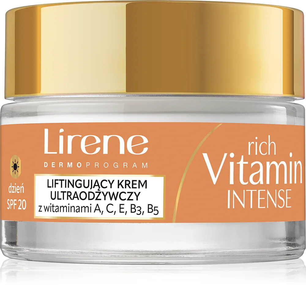 Крем для лица Lirene Rich Vitamin Intense 50+ дневной, с SPF 20, 50 мл