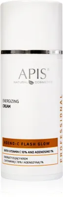 Крем для лица Apis Natural Cosmetics Adeno-C Flash Glow увлажняющий, с ниацинамидом и мочевиной, 100 мл