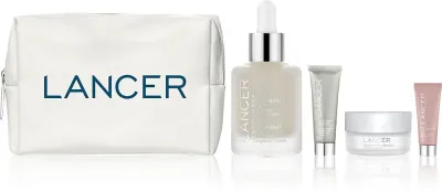 Набор для ухода за лицом LANCER ACTIVE REJUVENATION Set сыворотка, кремы и косметичка, 1 шт