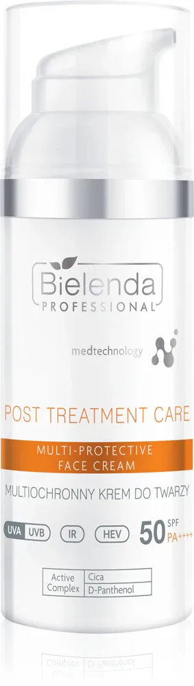 Крем для лица Bielenda Professional Post Treatment Care Multi-Protective Face Cream защитный, успокаивающий, 50 мл