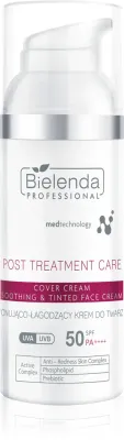 Крем для лица Bielenda Professional Post Treatment Care Soothing Tinted Face Cream тонирующий, успокаивающий, с SPF, 50 мл SPF 50