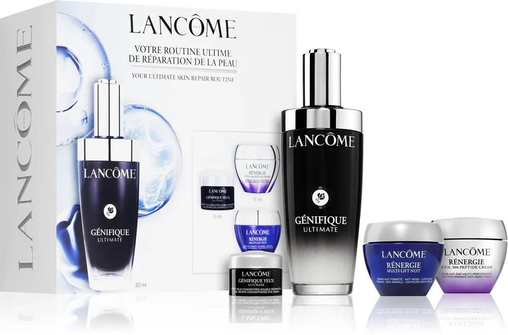 Lancôme Génifique Ultimate Serum - Набор для ухода за лицом Lancome Genifique Ultimate Serum сыворотка, крем для век и кремы