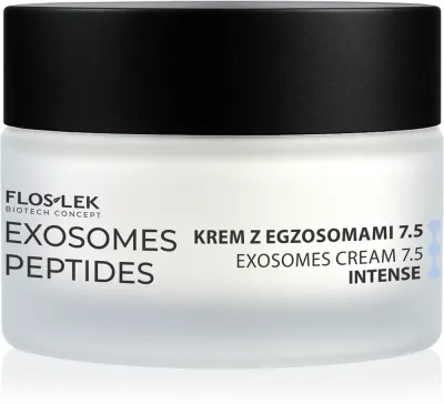 Крем для лица FlosLek Laboratorium Exosomes Peptides Face Cream Increasing Skin Density с пептидами, для зрелой кожи, 50 мл Intense 7.5