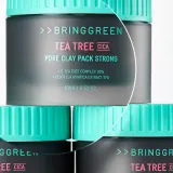 Маска для лица BRINGGREEN Tea Tree Cica Pore Clay Pack Strong глиняная, очищающая поры, 100 г — фото 2