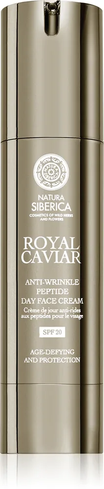 Дневной крем Natura Siberica Royal Caviar против морщин, SPF 20, с икрой и пептидами, 50 мл