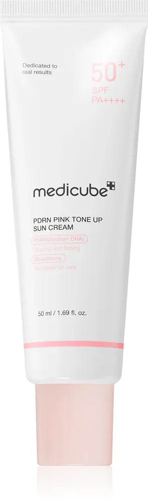Солнцезащитный крем для лица medicube PDRN Pink Tone Up Sun Cream с минеральными фильтрами, 50 мл