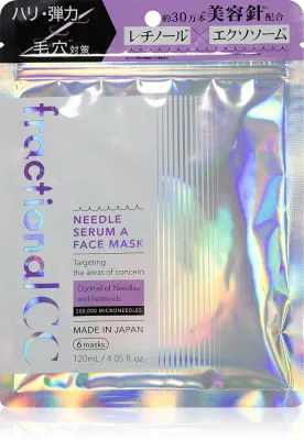 Маска для лица fractional CC Needle Serum A Face Mask с ретинолом, разглаживающая, 6 шт