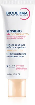 Крем CC для лица Bioderma Sensibio AR+ с SPF 50+, против покраснений, для чувствительной кожи, 40 мл