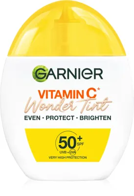 Флюид тонирующий Garnier Vitamin C Wonder Tint с фильтром SPF, увлажняющий, для всех типов кожи, 40 мл