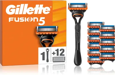 Бритва мужская Gillette Fusion5 5 лезвий, со сменными кассетами, 13 шт
