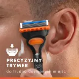 Бритва мужская Gillette Fusion5 5 лезвий, со сменными кассетами, 13 шт — фото 6