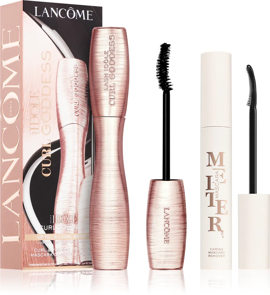 Lancôme Lash Idôle Curl Goddess - Подарочный набор Lancome Lash Idole Curl Goddess тушь для объёма и средство для демакияжа глаз