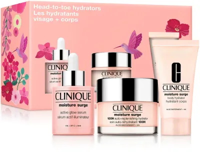 Набор косметики для лица и тела Clinique Mini Kit Head-To-Toe Hydrators, увлажняющий, подарочный