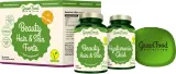 Набор пищевых добавок GreenFood Nutrition Beauty Hair Skin Forte для волос, кожи и ногтей, с гиалуроновой кислотой, 80 г — фото 1
