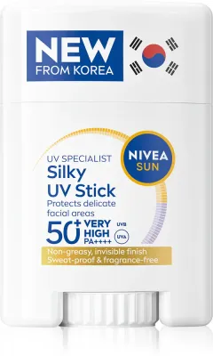 Стик NIVEA SUN Silky UV Stick солнцезащитный, для лица, 15 г