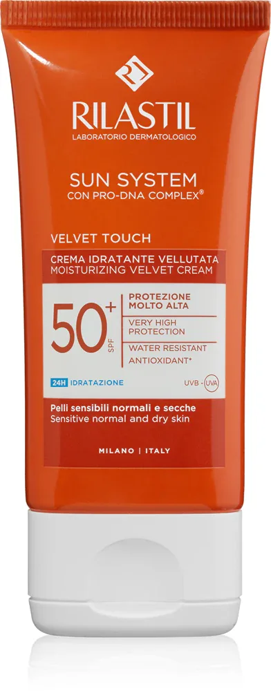 Солнцезащитный крем для лица Rilastil Sun System Velvet Touch, 50 мл
