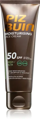 Крем солнцезащитный для лица Piz Buin Moisturising увлажняющий, водостойкий, 50 мл SPF 50
