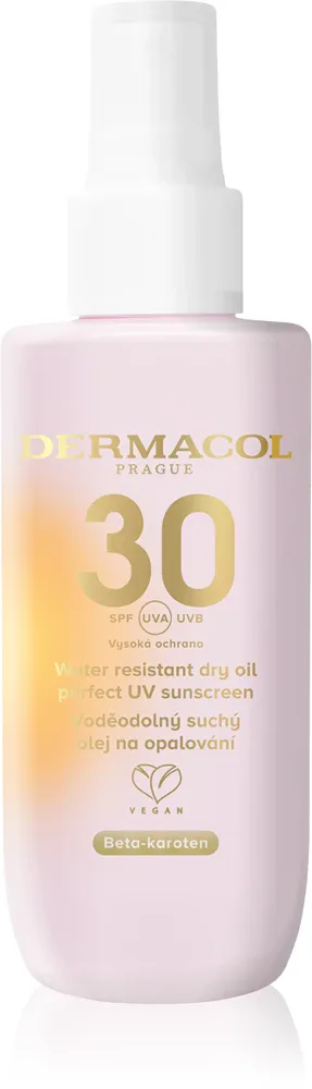 Солнцезащитный спрей для тела Dermacol Sun сухое масло, высокая защита SPF, 150 мл SPF 30
