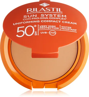 Компактный тональный крем Rilastil Sun System, SPF 50+, высокое укрытие, 10 г